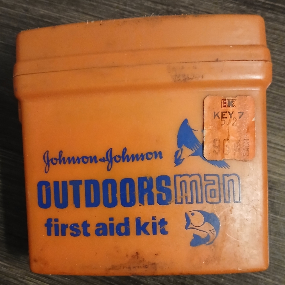 Vintage Johnson & Johnson Outdoors Man First Aid Kit